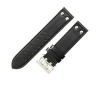 NTALJC Leather Watchband For Hamilton Watch Straps with Stainless Steel Buckle