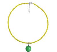 NTALJC léger en perles de riz avec pendentif fruit - Longueur réglable - Accessoires pour un usage quotidien