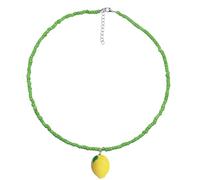 NTALJC léger en perles de riz avec pendentif fruit - Longueur réglable - Accessoires pour un usage quotidien