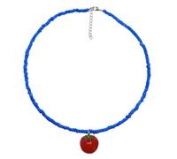 NTALJC léger en perles de riz avec pendentif fruit - Longueur réglable - Accessoires pour un usage quotidien