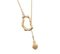 NTALJC Long géométrique irrégulier pour femme avec pendentif géométrique pour les occasions spéciales