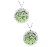 NTALJC Lot De 2 Colliers Et Pendentifs En Fme Darbre De Vie Pour Femme Rechargeables Faits À La Main Tendance Uniques Pour Maman Épouse Petite Amie