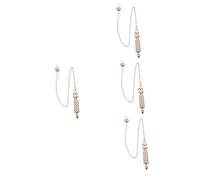 NTALJC Lot De 4 Pendentifs En Fme De Vague Avec Chaîne En Métal Décation Pour La Maison