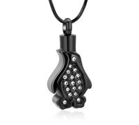 NTALJC Lovely Penguin Cremation Jewelry for Ashes Memorial Urn Necklaces Ashes Locket Keepsake Pendant Gift for Women Girl-Black