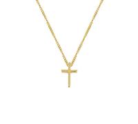 NTALJC Minimalism Cross Pendant Necklaces for Women Unusual Jewelry Sterling Silver Gold Necklace Chain