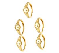 NTALJC Minimalist Adjustable Ring Decorative Metal Finger Ring for Daily Wear Lightweight Jewelry for Parties Birthdays Versatile Open Design Outfit