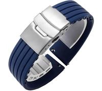 NTALJC Natural silicone watch strap for Hamilton Khaki Navy Jazzmaster Field Classic watch band