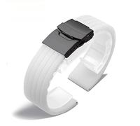 NTALJC Natural silicone watch strap for Hamilton Khaki Navy Jazzmaster Field Classic watch band