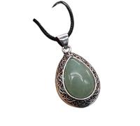 NTALJC Natural Stone Necklace Water Drop Crystal Opal Necklace Fashion Pendants Necklace Reiki Healing Gift
