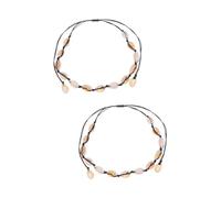NTALJC Neck Hawaii Bracelet Beach Shell Jewellery Bohemian Black