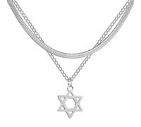 NTALJC Necklace Pendant Chain Men Women Jewellery Pendant Necklace for Women Double Layer Chain Choker