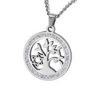 NTALJC Necklfor women and men, necklhexagram round hollow, jewish star necklwomen, necklfor men