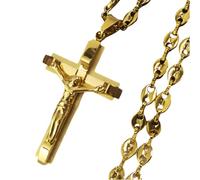 NTALJC NecklMen, Cross Necklwith Jesus on It - for Men, Jesus Cross Cross for Christmas Thanksgiving Gifts Birthday Gift