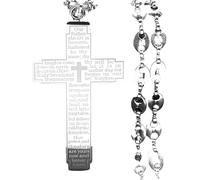 NTALJC NecklMen, Cross Necklwith Jesus on It - for Men, Jesus Cross Cross for Christmas Thanksgiving Gifts Birthday Gift