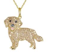 NTALJC New 2025 And Cute en Retriever Pendant Women Elegant Pet Puppy Animal Accessories Dog Lovers Decoration Jewelry Commemorative Trendy Best For Gift