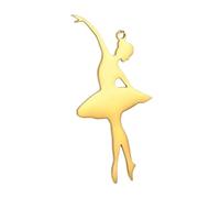 NTALJC New 2025 Gymnastics Pendant Ballerina Pendant Fashion Jewelry Making Handmade Diy Necklace Earrings Gift With For You Jewelry Fashion Accessories Creative Gift, Free size, Stainless Steel,