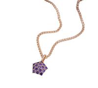 NTALJC New 2025 Hot Purple Natural Zircon Pendant Women Trend85 Rose Color Wedding Fine Crystal Decoration Jewelry Commemorative With You Accessories Trendy Best For Gift