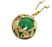 NTALJC New 2026 Classic Chinese Zircon en Dragon Mascot Lucky Pendant Vintage Amulet Jewelry Fashion Trendy Accessories Creative Gift For Women And Men