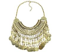 NTALJC New Vintage Multilayer Maxi Statement Necklaces & Pendants Bohemian Coin Necklace Female Choker Collier Femme Jewelry Fashion Trendy Accessories Creative Gift For Women And Men