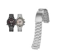 NTALJC Notch Steel Strap For TIMEX Tide Expedition Mariner T2N721 TW2V49000 Watch Band Accessory