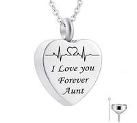 NTALJC Pendant, Chains Steel I Love You Forever... Memorial Locket for Men with Funnel Kit & Bag