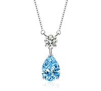 NTALJC Pendant Necklace for Women Necklace Teardrop Cubic Zirconia Pendant Necklaces