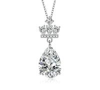 NTALJC Pendant Necklace for Women Necklace Teardrop Shape Cubic Zirconia Pendant Necklaces
