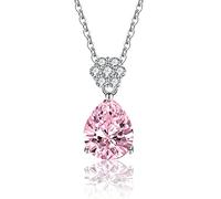 NTALJC Pendant Necklace for Women Necklace with Teardrop Cubic Zirconia Pendant Necklaces