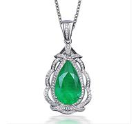 NTALJC Pendant Real Silver Party Wedding Pendants Necklace For Women Bridal Charm Jewelry Gift