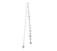 NTALJC Pendentif Argenté Longue Pour Femme Pour Occasions Spéciales