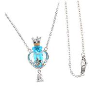 NTALJC Pendentif Bouteille de Cœur Unique pour Femme Anniversaire Élégant