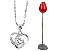 NTALJC Pendentif De Cou Pour La Saint-Valentin Bijou Délicat Pour Le Cou De Saint-Valentin Fourniture De Bijoux Décation De Cou Magnifique Parure De Cou Accessoire De