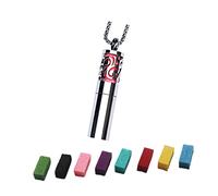 NTALJC Pendentif De Rangement De Parfum Collier En Acier Inoxydable Chaîne De Clavicule Bijoux Pour Femmes Occasion Couleur Aléatoire