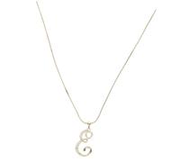 NTALJC Pendentif Lettre Zircon Élégants Pendentif Rhinestone pour Lettre E
