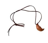 NTALJC Pendentifs en fme de pain au design unique à partir de véritables bretzels de pâte, matériaux robustes, accessoires de bagel, tenues élégantes