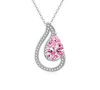 NTALJC Plated Necklace Set Necklaces with Teardrop Shape Cubic Zirconia Pendant Necklaces