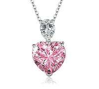 NTALJC Plated Necklace Sets for Women Necklace Heart Cubic Zirconia Pendant Necklaces