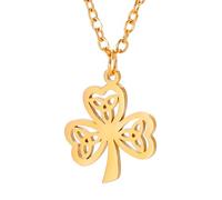 NTALJC Products Sterling Silver St Patricks Day Necklaces For Women And Men, St Patrick Symbol Charm Shamrock Lucky Three Leaf Heart Trinity Knot Triquetra, St Patricks Day Beads Bulk