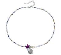 NTALJC ras du cou ethnique en perles avec pendentif étoile de mer réglable et chaîne de cou pour un usage quotidien