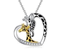 NTALJC Silver Butterfly Dragonfly Hummingbird Axolotl Bunny Cat Dog Frog Guinea Pig Turtle Highland Cow Horse Wolf Sloth Mermaid Phoenix Unicorn Pendant Necklaces Animal Jewellery Gifts for Women