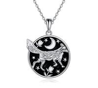 NTALJC Silver Butterfly Dragonfly Hummingbird Axolotl Bunny Cat Dog Frog Guinea Pig Turtle Highland Cow Horse Wolf Sloth Mermaid Phoenix Unicorn Pendant Necklaces Animal Jewellery Gifts for Women