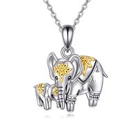 NTALJC Silver Cow/Dog/Fox/Lion/Goat/Llama/Monkey/Flamingo/Dinosaur Pendant Necklace Animal Heart Necklace for Women Animal Jewellry Gifts for Women Girls Teens Birthday Gift