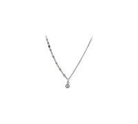 NTALJC Silver Crystal Pendant Irregular Chain Necklace Women Light Wedding Jewelry Accessories