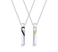NTALJC Silver Necklace, for Puzzle Rolo Spring Ring Clasp for Party Holiday