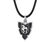NTALJC Silver Owl Elephant Highland Cow Raven Wolf Hamsa Arrowhead Pendant Necklaces Viking Vintage Jewellery Gifts for Men Women