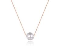 NTALJC Silver Single Pearl Choker Necklace for Women 7-8mm Freshwater Cultured Pearls Gifts Mothers Day Jewellery