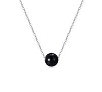 NTALJC Silver Single Pearl Choker Necklace for Women 7-8mm Freshwater Cultured Pearls Gifts Mothers Day Jewellery