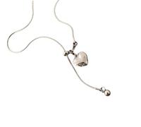 NTALJC simple à la mode avec pendentif en fme de cœur pour jeune couple ou ami proche