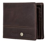 NTALJC Slim Leather Wallet for Men Genuine Leather Purse RFID Blocking Bifold Wallet Minimalist Zipper Coin Pocket with ID Window