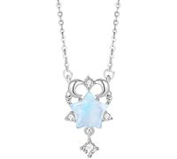 NTALJC Sterling Constellation Pendant Zodiac Constellation Horoscope Celestial Astrology Jewellery Cubic Zirconia Pendant for Women